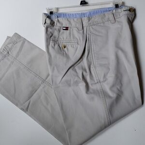 Tommy Hilfiger Khaki Trousers 8 (30) High Rise 12"